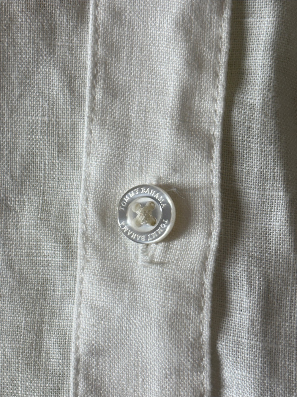 Tommy Bahama women’s White 100% Linen Colorful Floral Accent Button-Up Shirt S/P - Picture 8 of 14